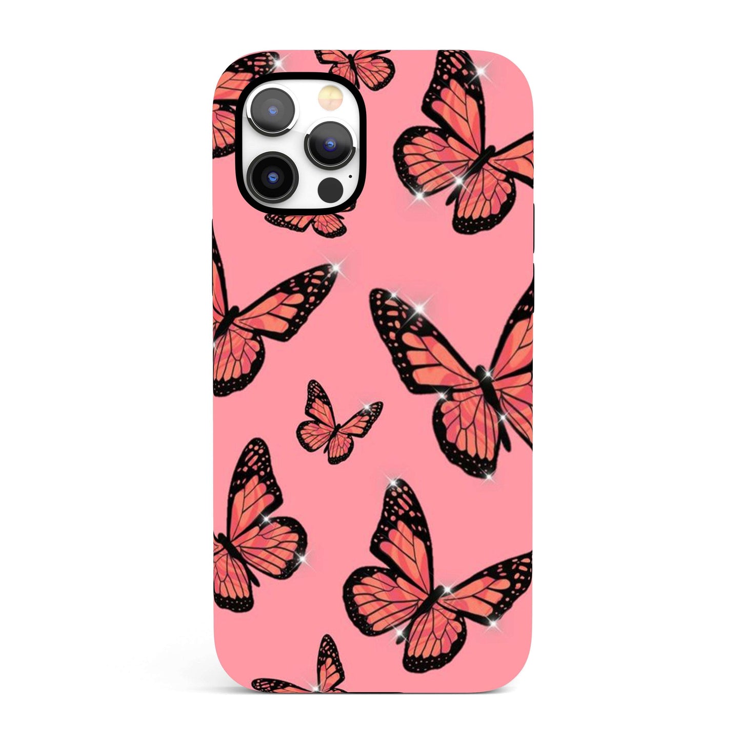 Hot Pink Butterfly - Tough iPhone Case