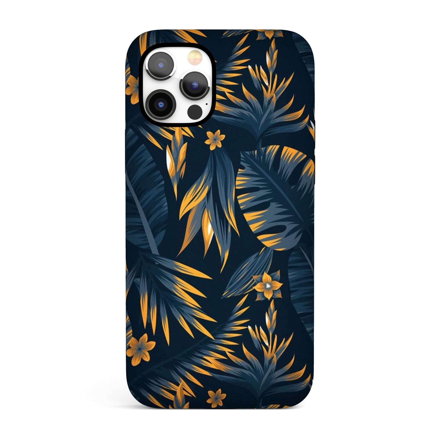 Golden Edge Floral - Tough iPhone Case