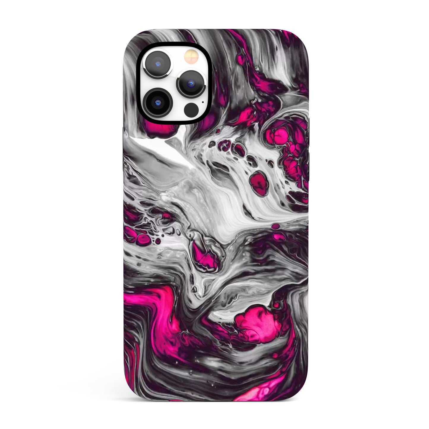 Pink & Grey Wash - Tough iPhone Case