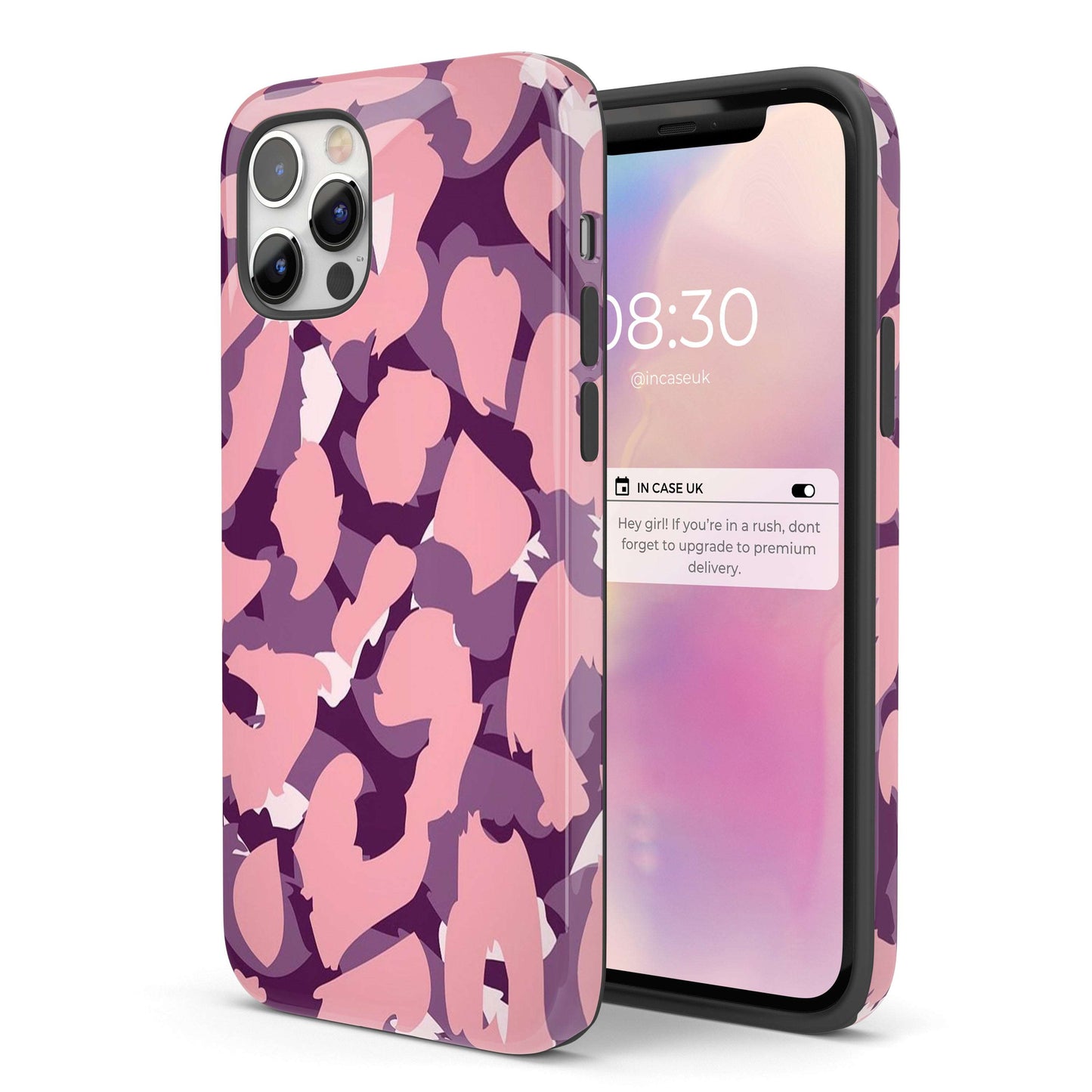 Leopard Cammo Purple - Tough iPhone Case