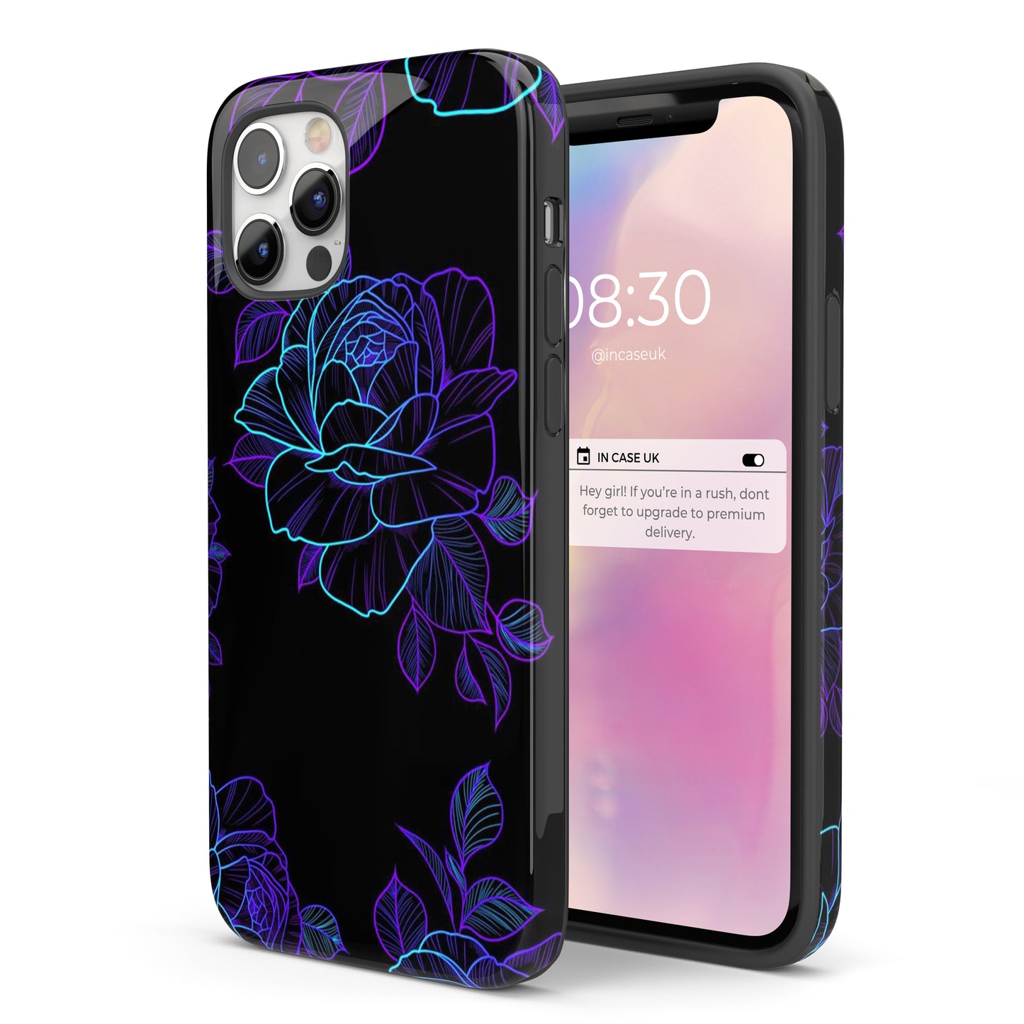 Neon Rose - Tough iPhone Case