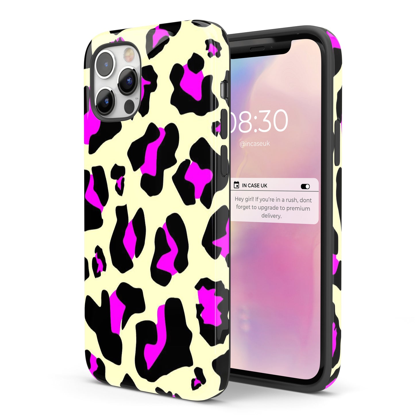 Neon Nude Leopard - Tough iPhone Case