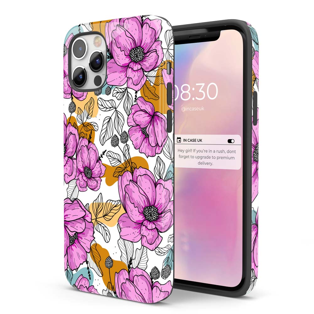 Purple Bloom - Tough iPhone Case