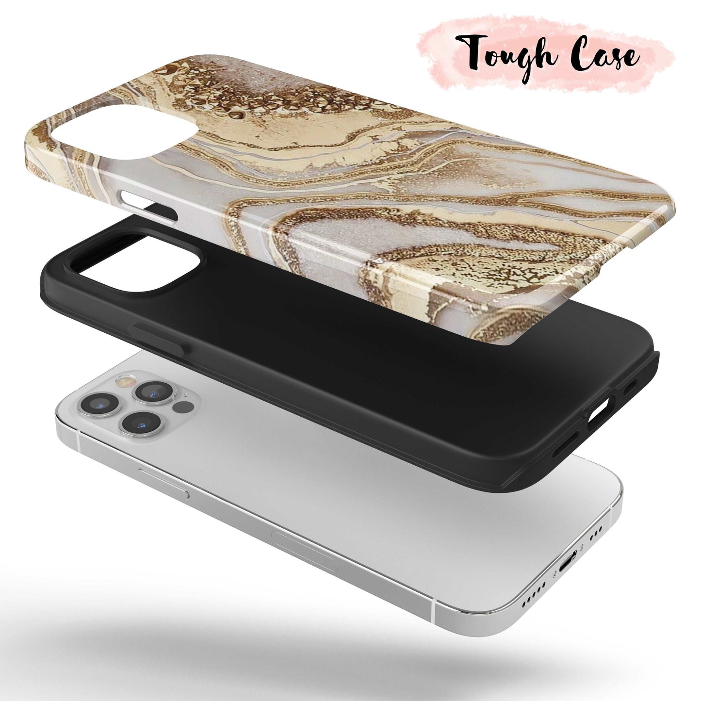 Golden Marble - Tough iPhone Case