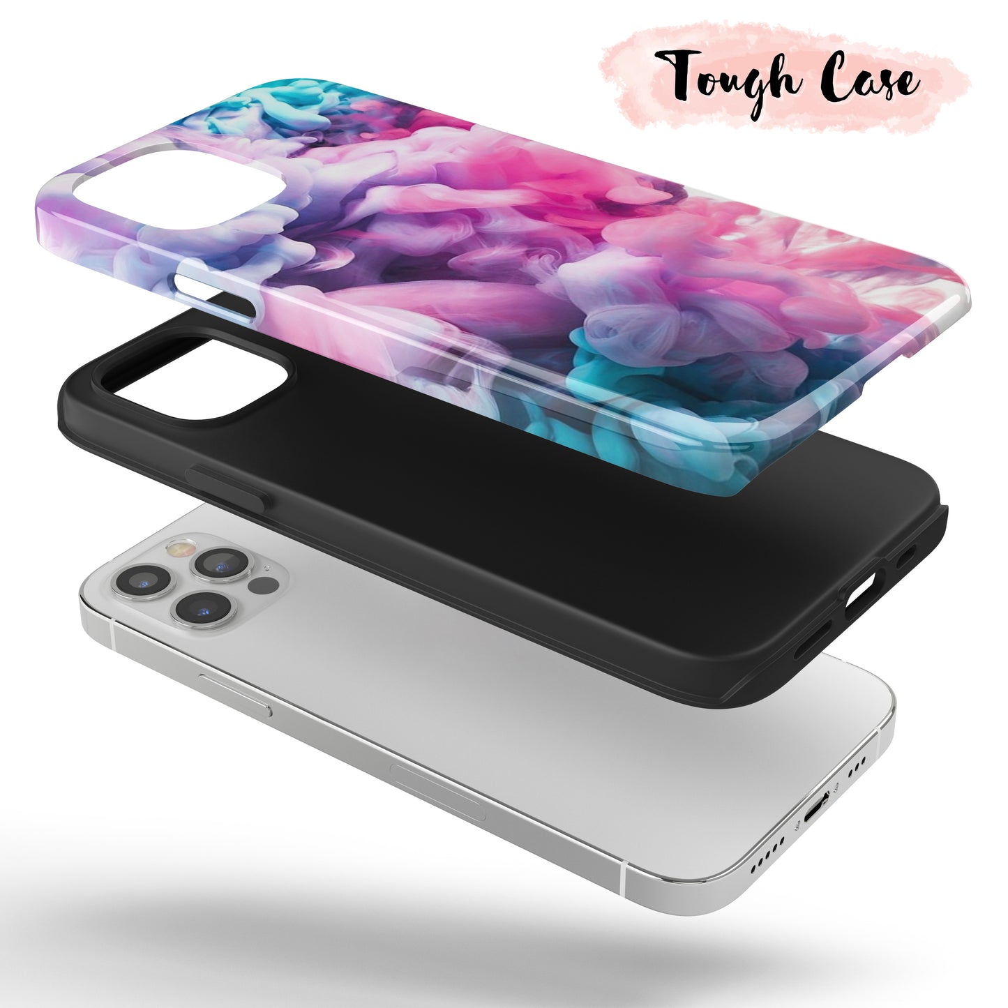 Pink Smoke - Tough iPhone Case