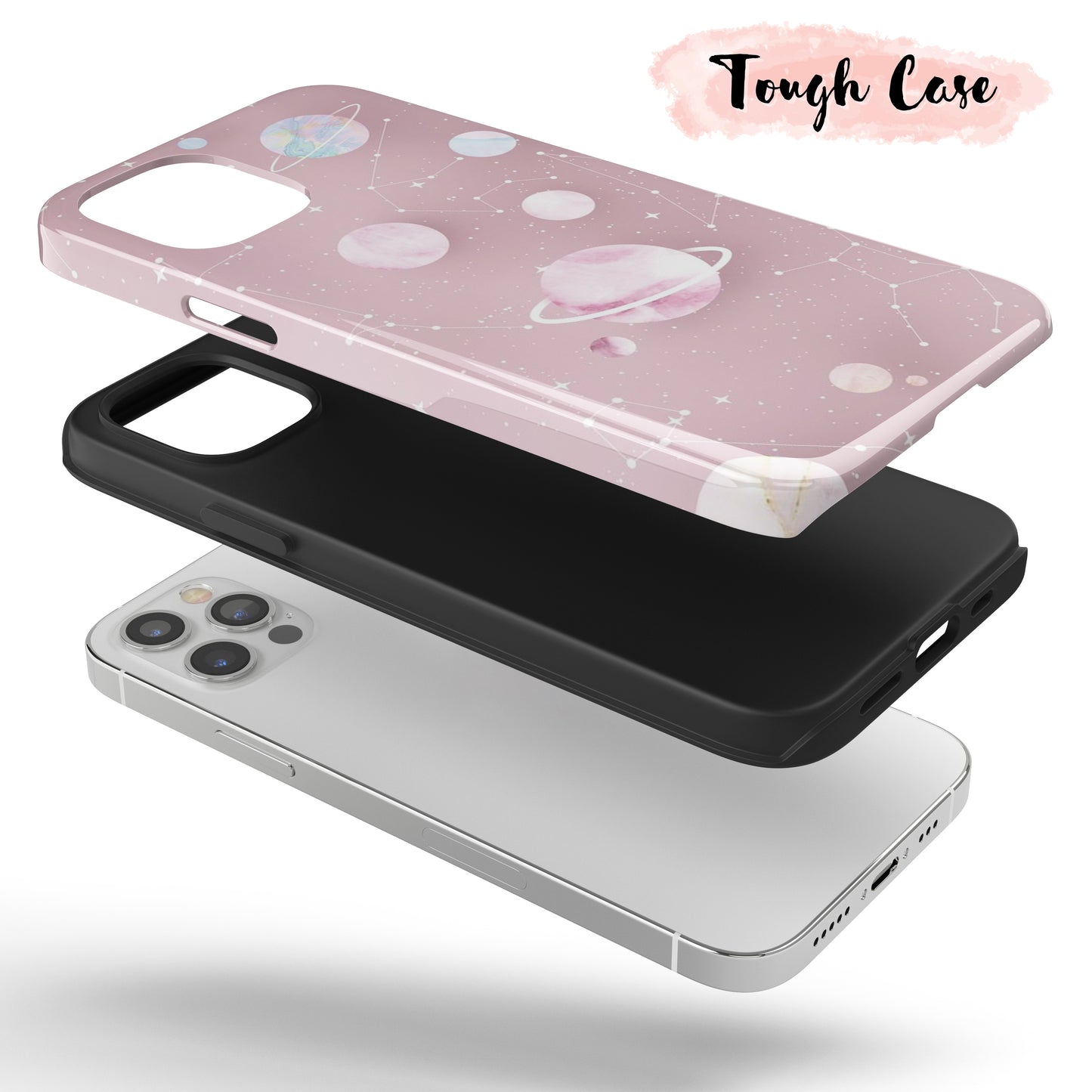 Pink Constellations - Tough iPhone Case