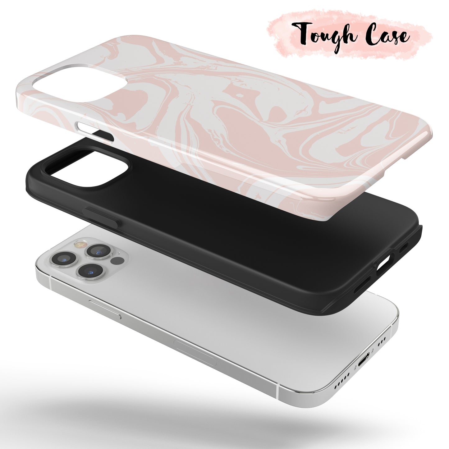 Tie Dye Pink - Tough iPhone Case
