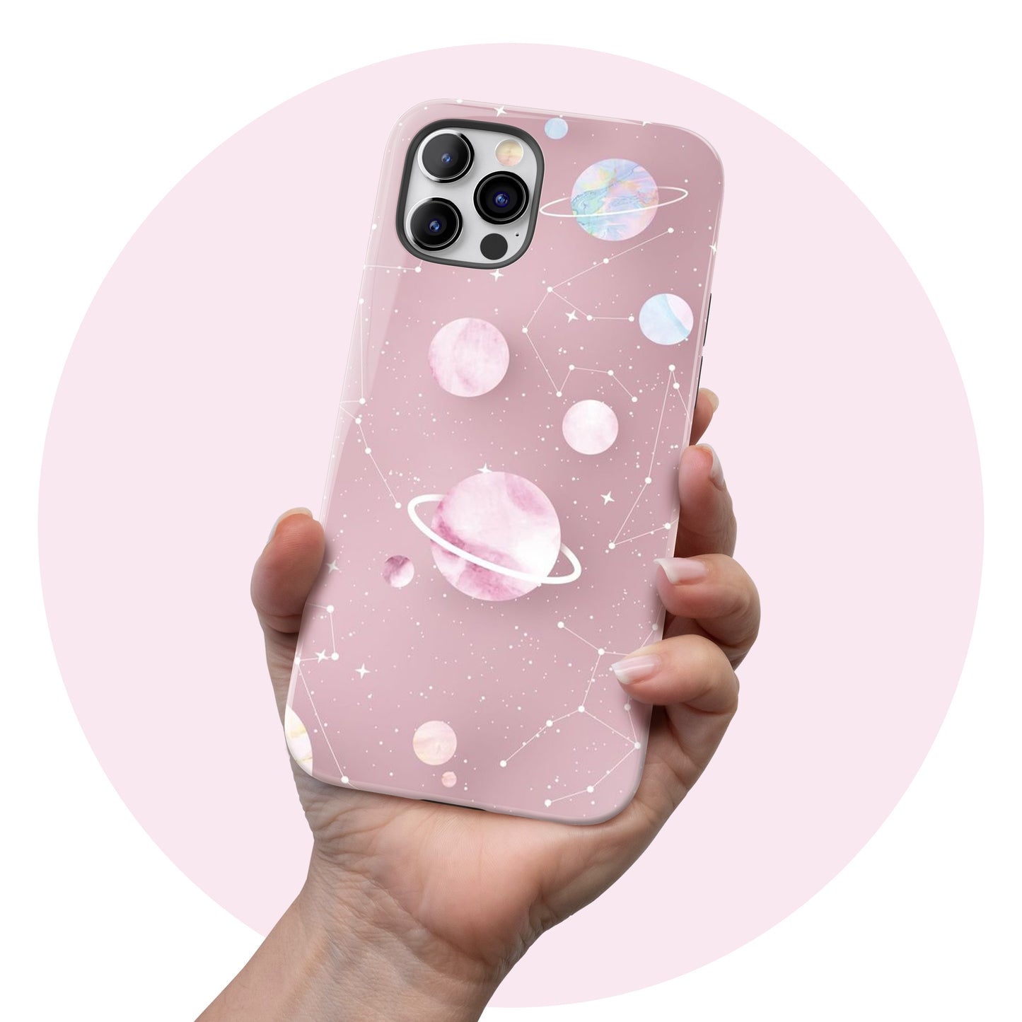 Pink Constellations - Tough iPhone Case