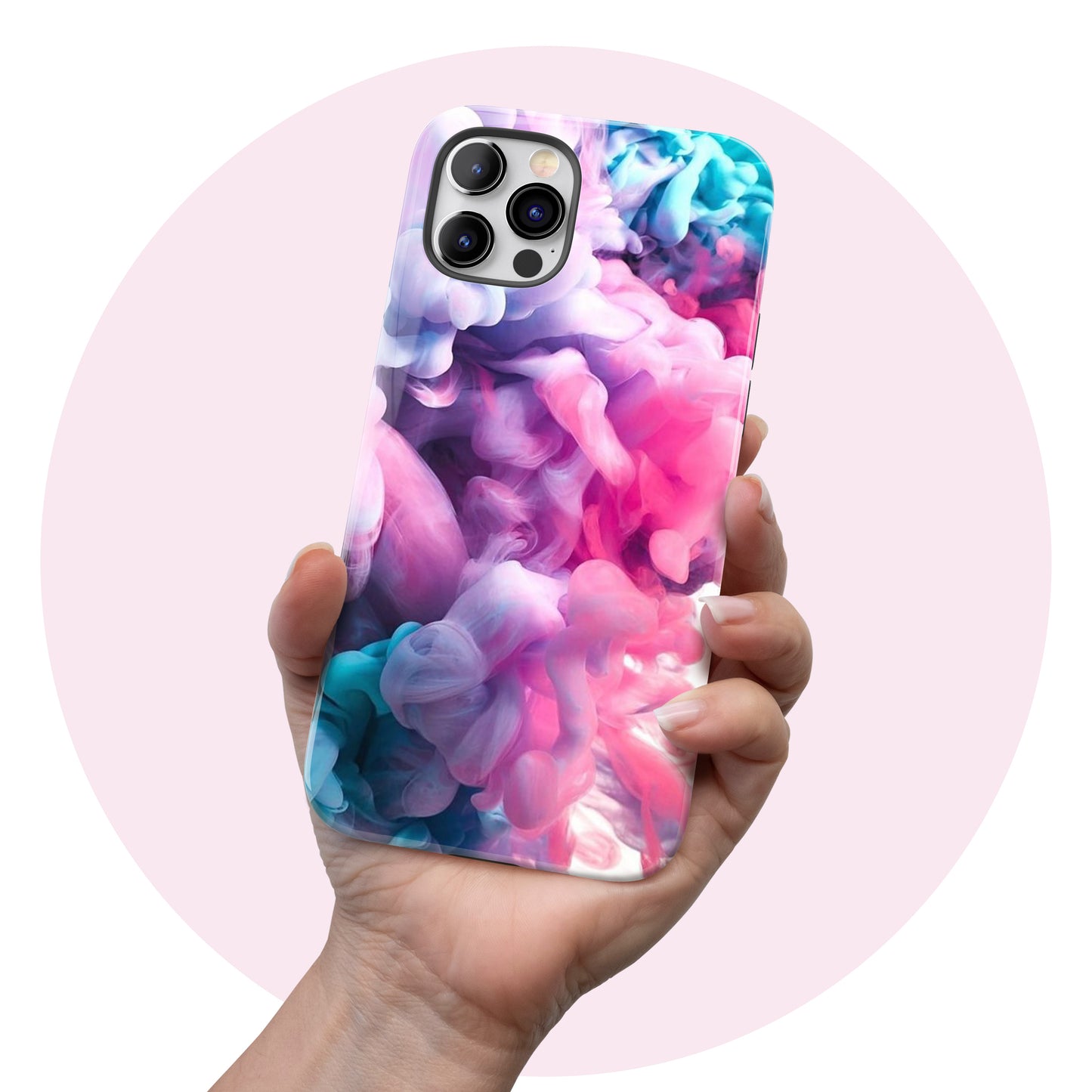 Pink Smoke - Tough iPhone Case