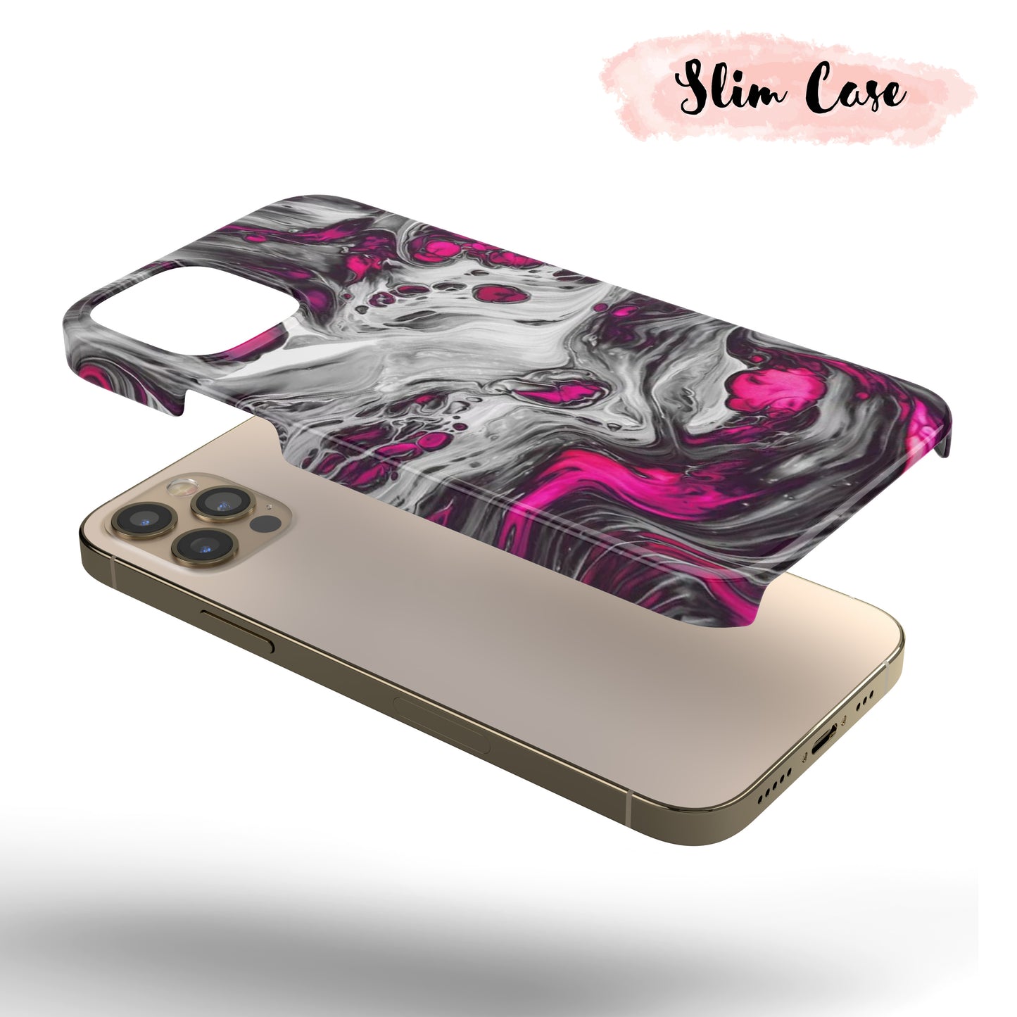 Pink & Grey Wash - Tough iPhone Case