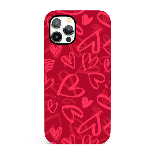 Red Heart  - Tough iPhone Case