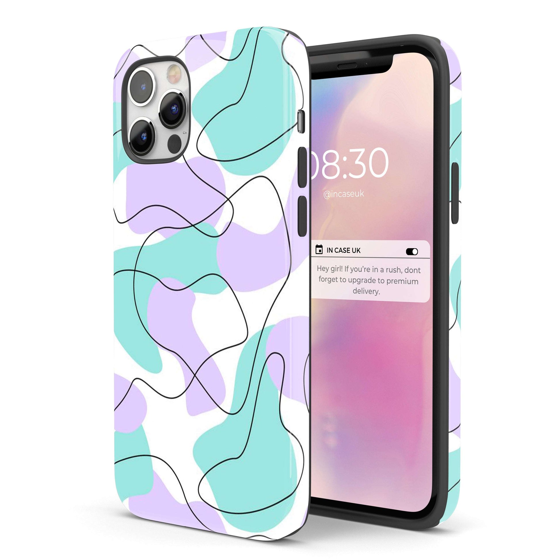 Abstract Overlap - Tough iPhone Case