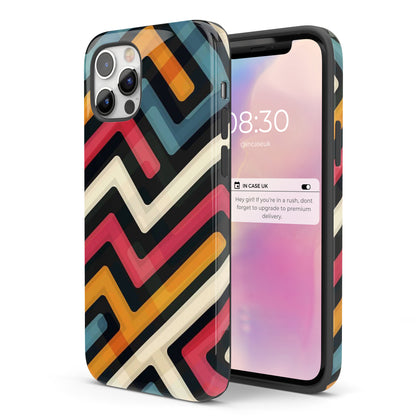 Retro Stripe  - Tough iPhone Case