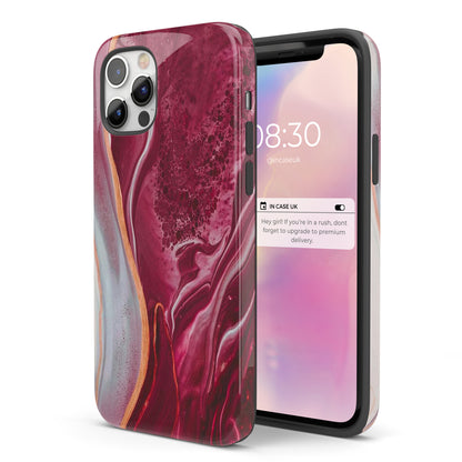 Rojo Marble  - Tough iPhone Case