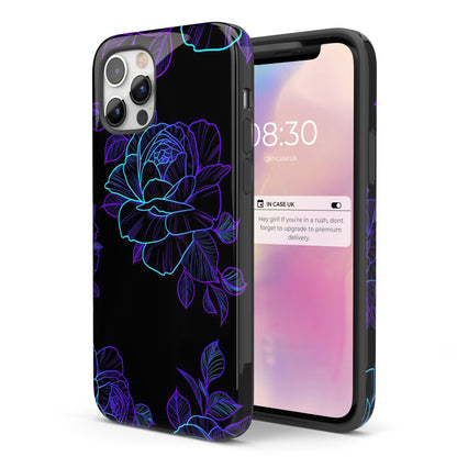 Neon Rose  - Tough iPhone Case