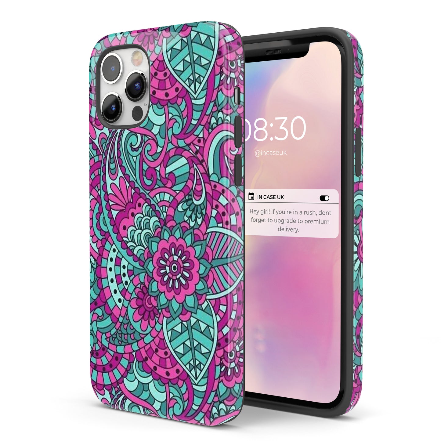 Purple & Blue Mandala  - Tough iPhone Case
