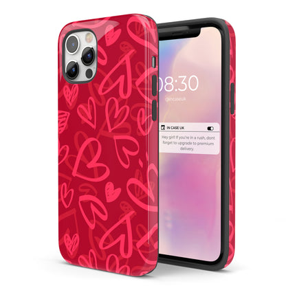 Red Heart  - Tough iPhone Case