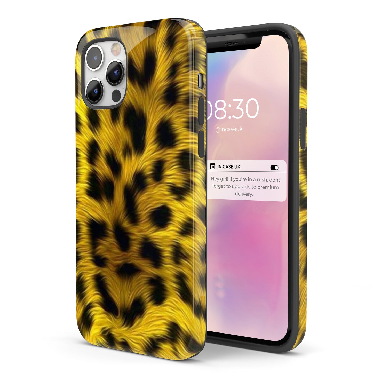 Yellow Leopard Fur  - Tough iPhone Case