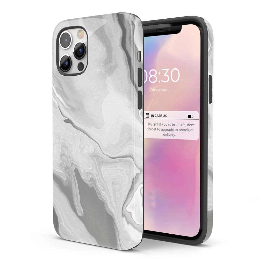 Picasso Grey - Marble iPhone Case