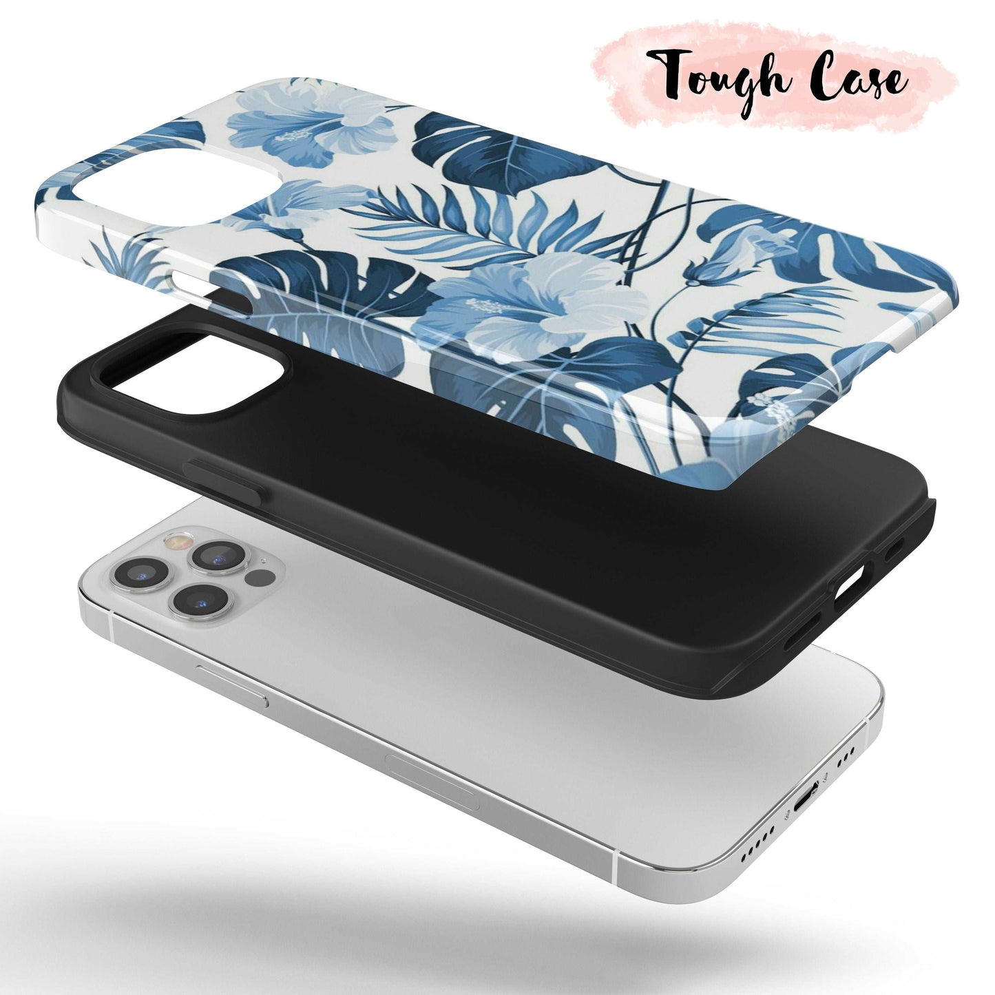Icy Blue Leaf  - Tough iPhone Case