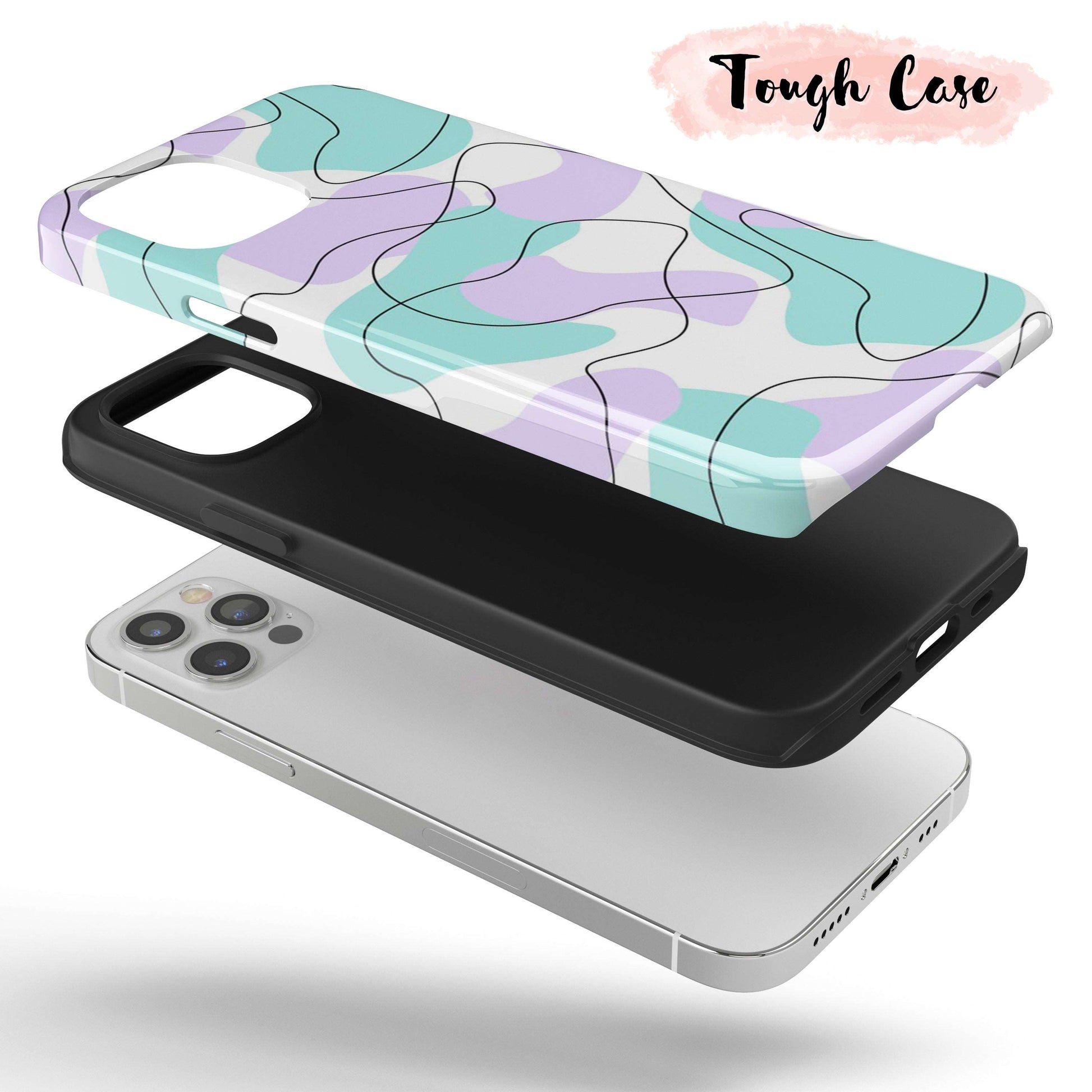 Abstract Overlap - Tough iPhone Case