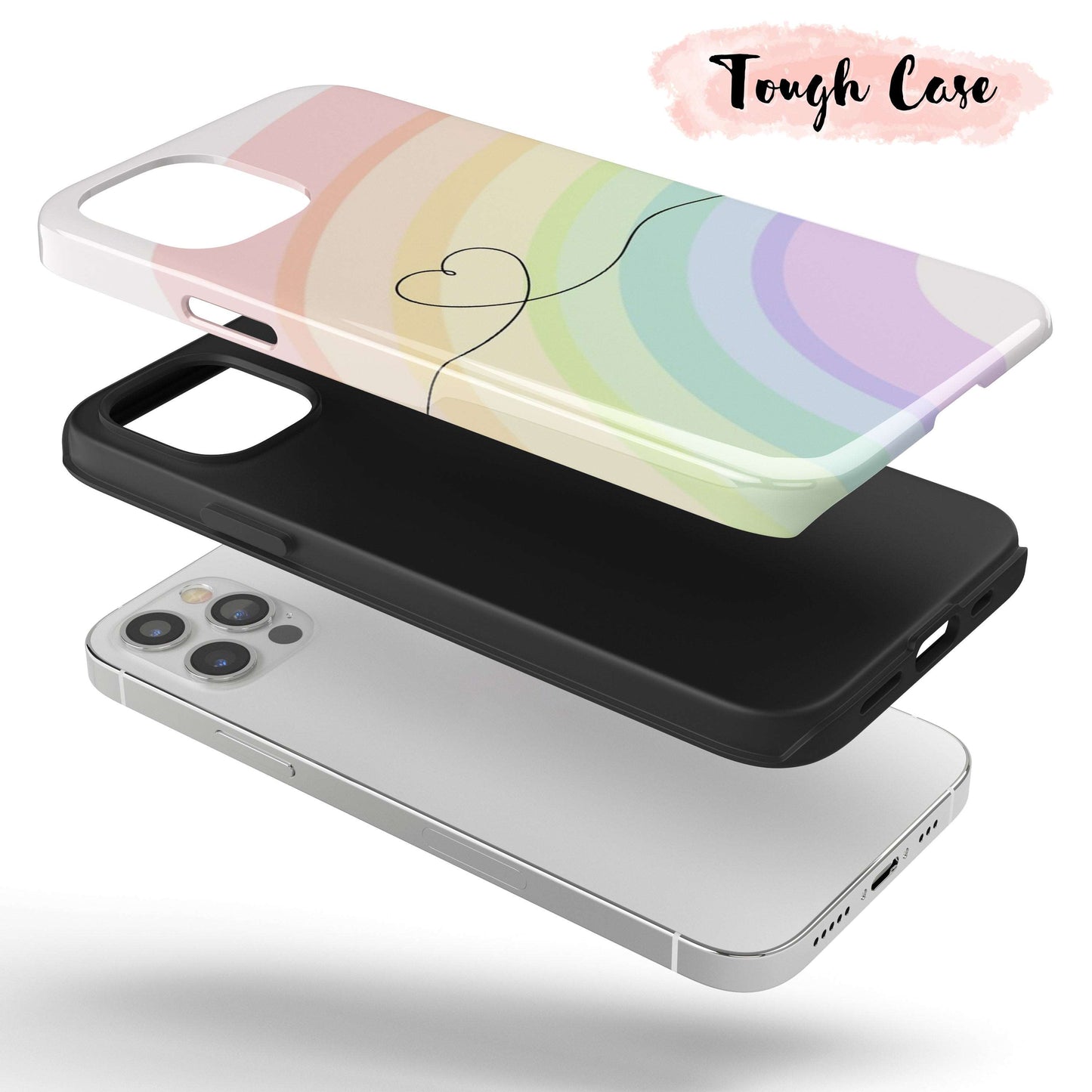 I Heart Rainbows  - Tough iPhone Case