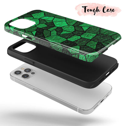 Green Shatter  - Tough iPhone Case