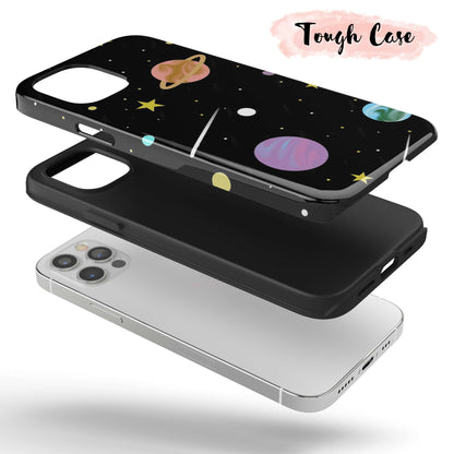 Cartoon Space  - Tough iPhone Case