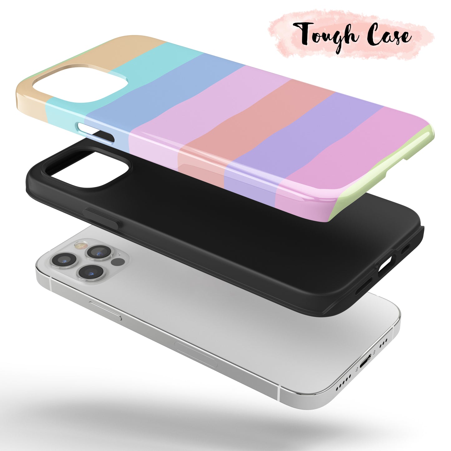 Pastel Rainbow  - Tough iPhone Case