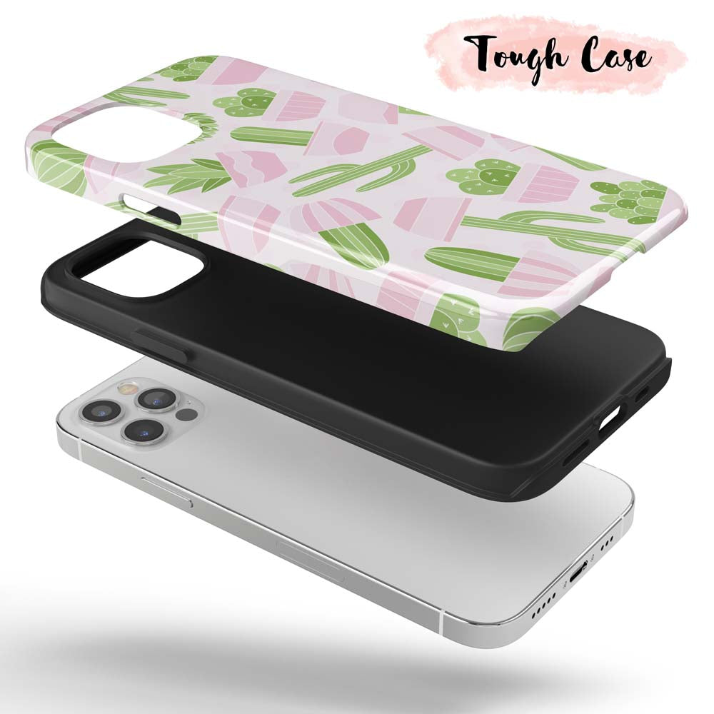 Cactus Pink - Pink Cactus iPhone Case 