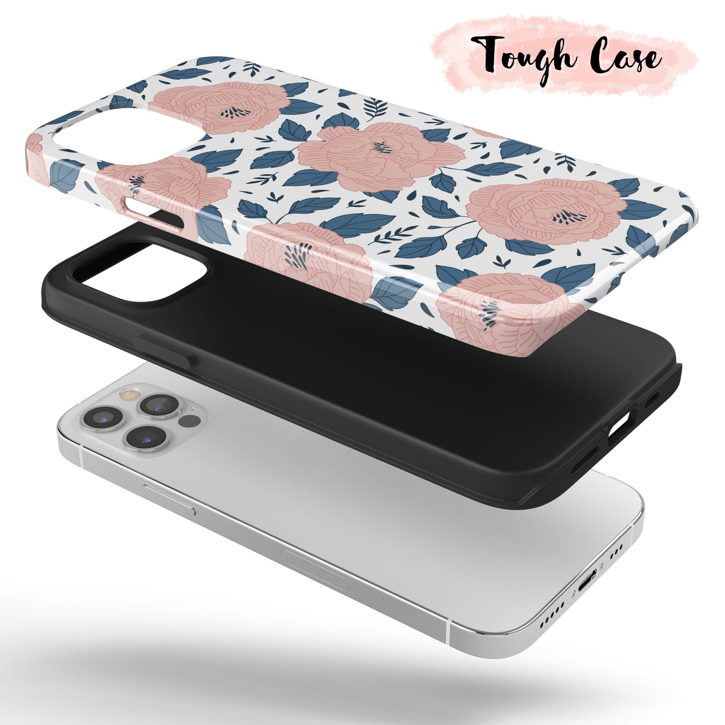 Retro Rose  - Tough iPhone Case
