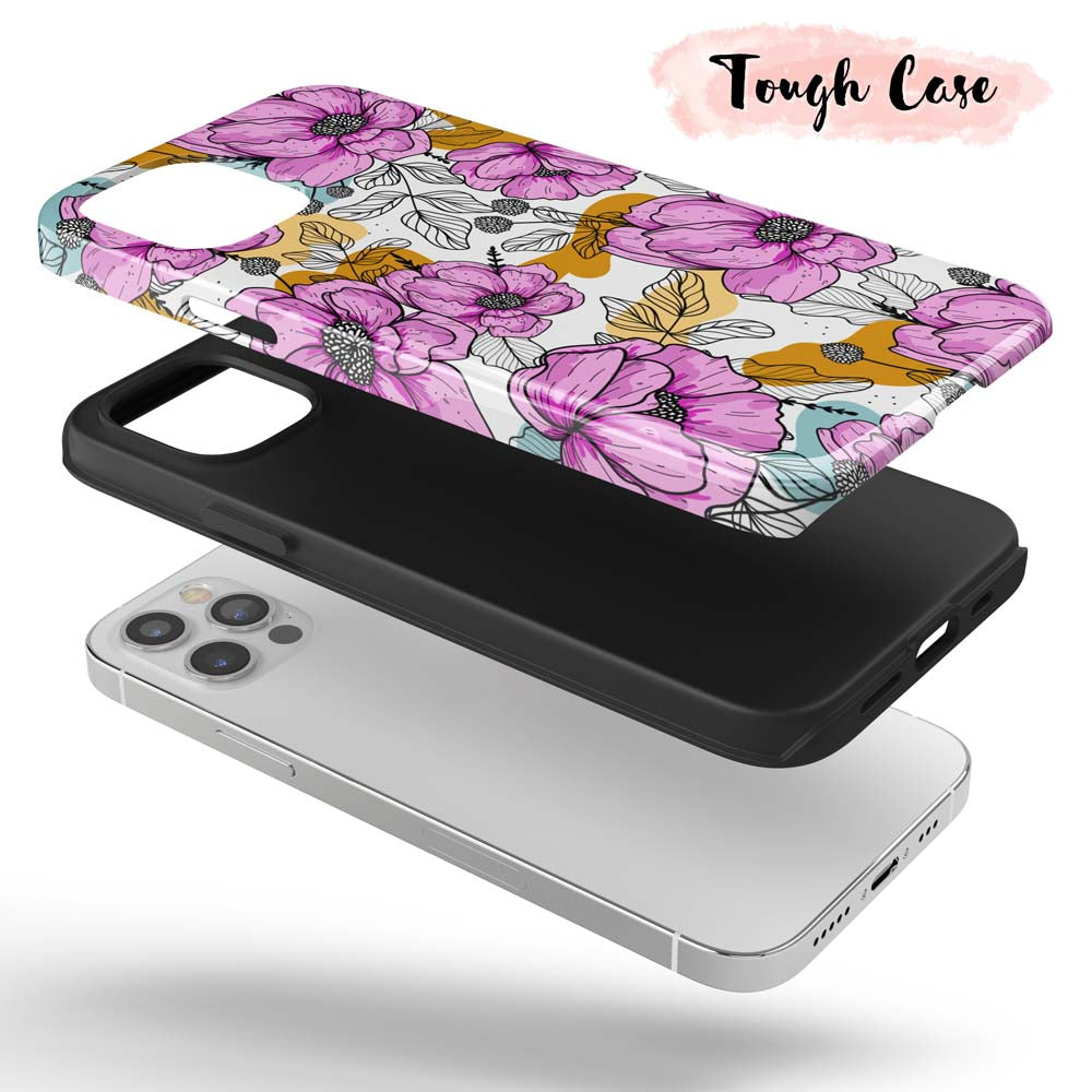 Purple Bloom  - Tough iPhone Case