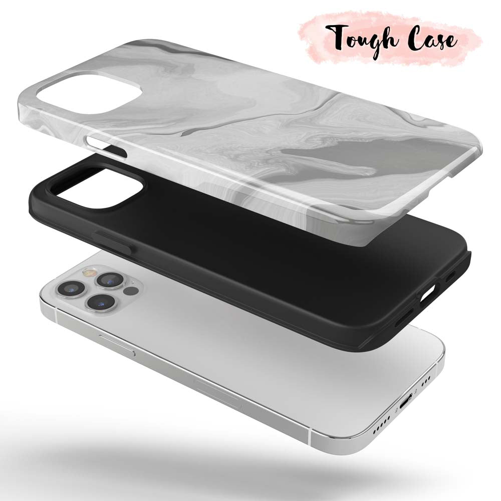 Picasso Grey - Marble iPhone Case