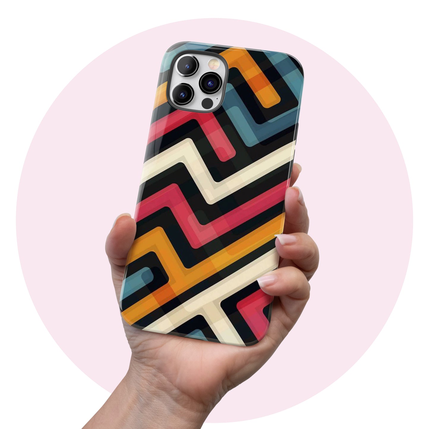 Retro Stripe  - Tough iPhone Case