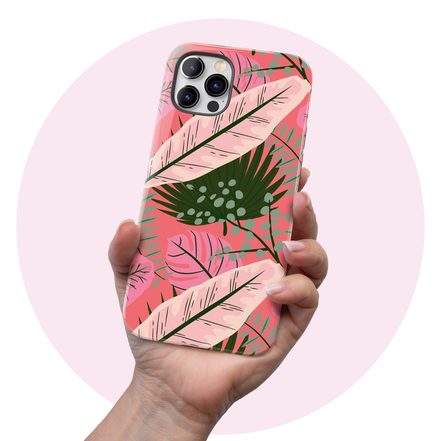 Tropical Pink  - Tough iPhone Case