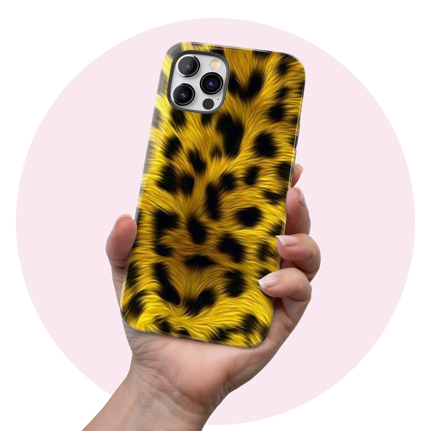 Yellow Leopard Fur  - Tough iPhone Case