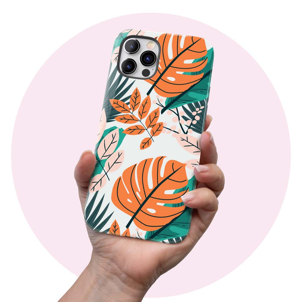Orange Tropics - Tropical Floral iPhone Case