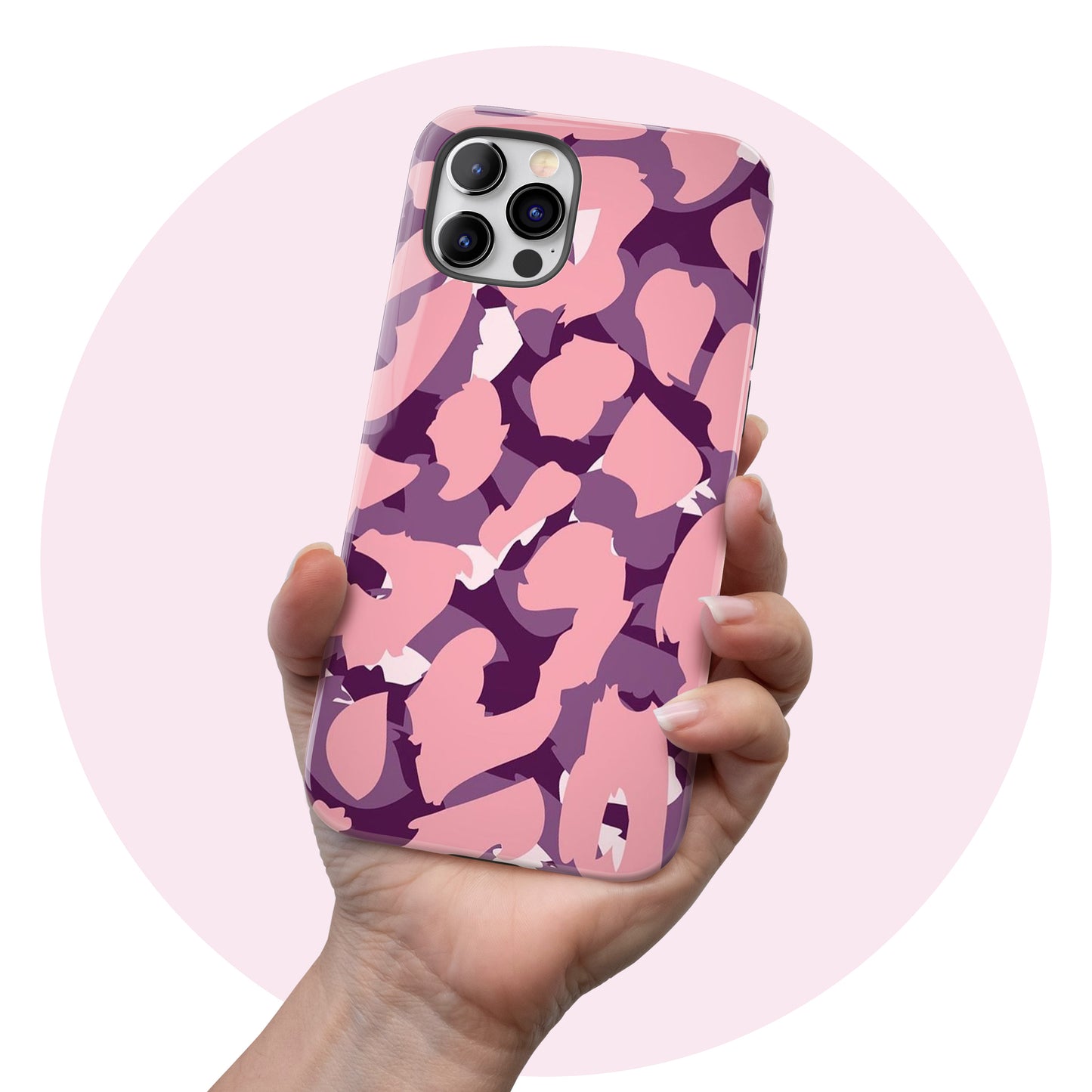Leopard Cammo Purple  - Tough iPhone Case