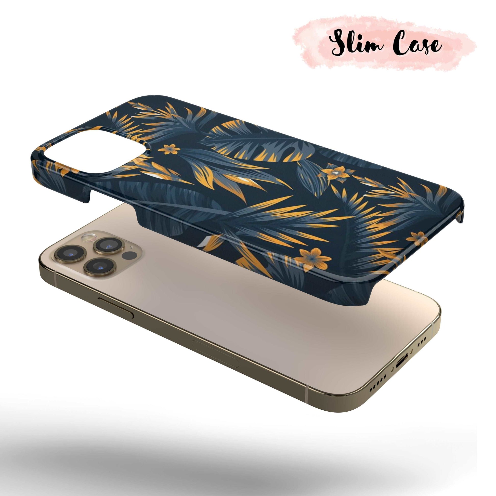 Golden Edge Floral  - Tough iPhone Case