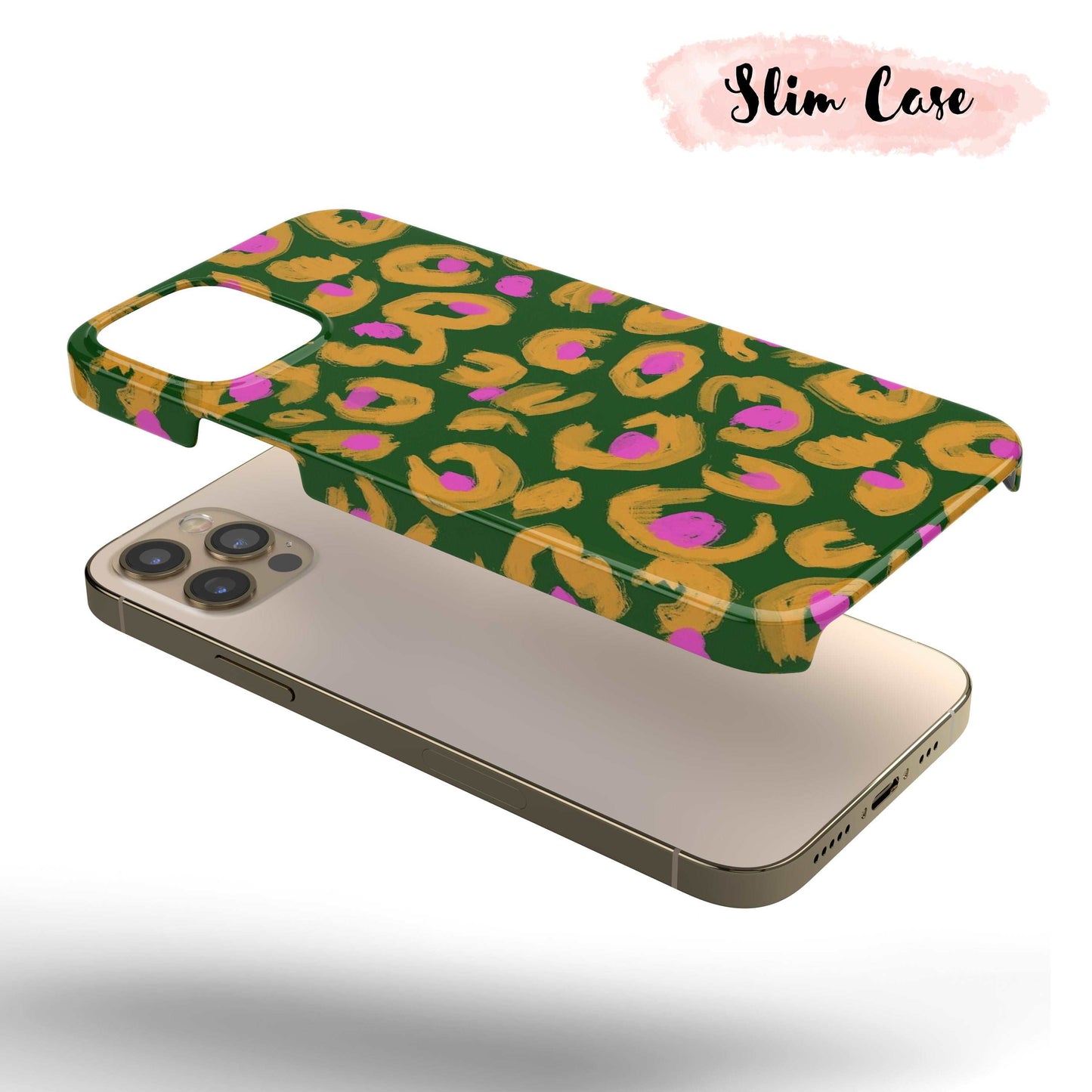 Green & Pink Leopard  - Tough iPhone Case