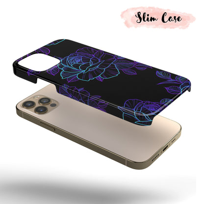 Neon Rose  - Tough iPhone Case