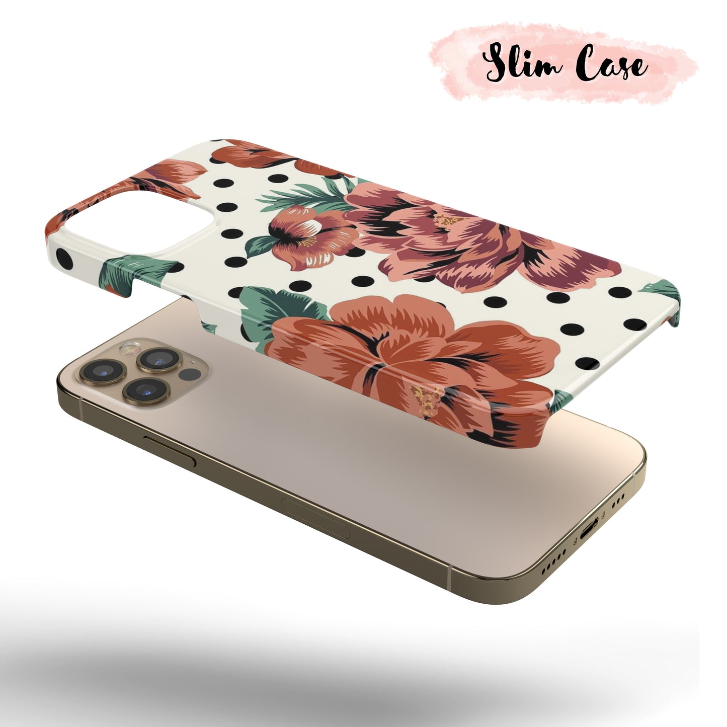 Polka Dot Rose  - Tough iPhone Case