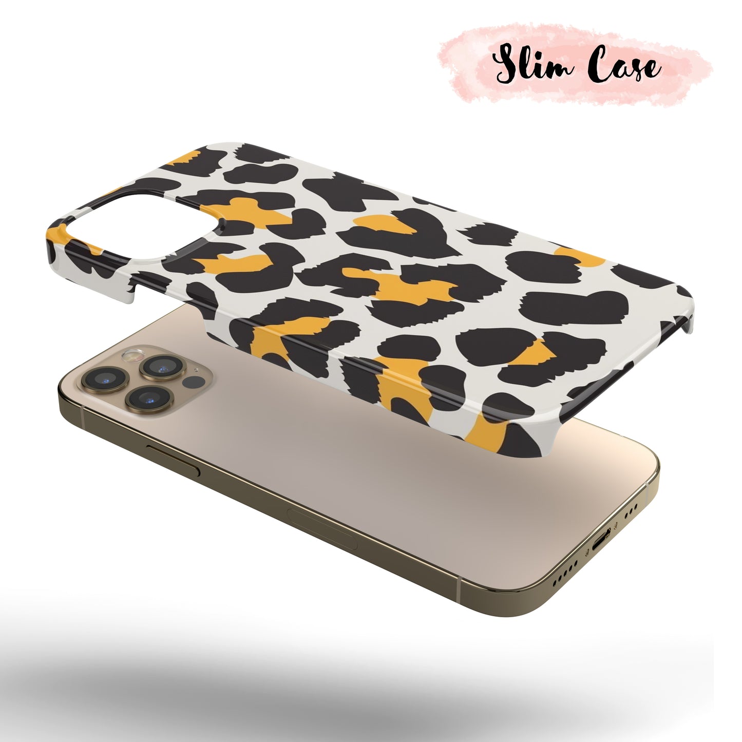 White & Orange Leopard  - Tough iPhone Case