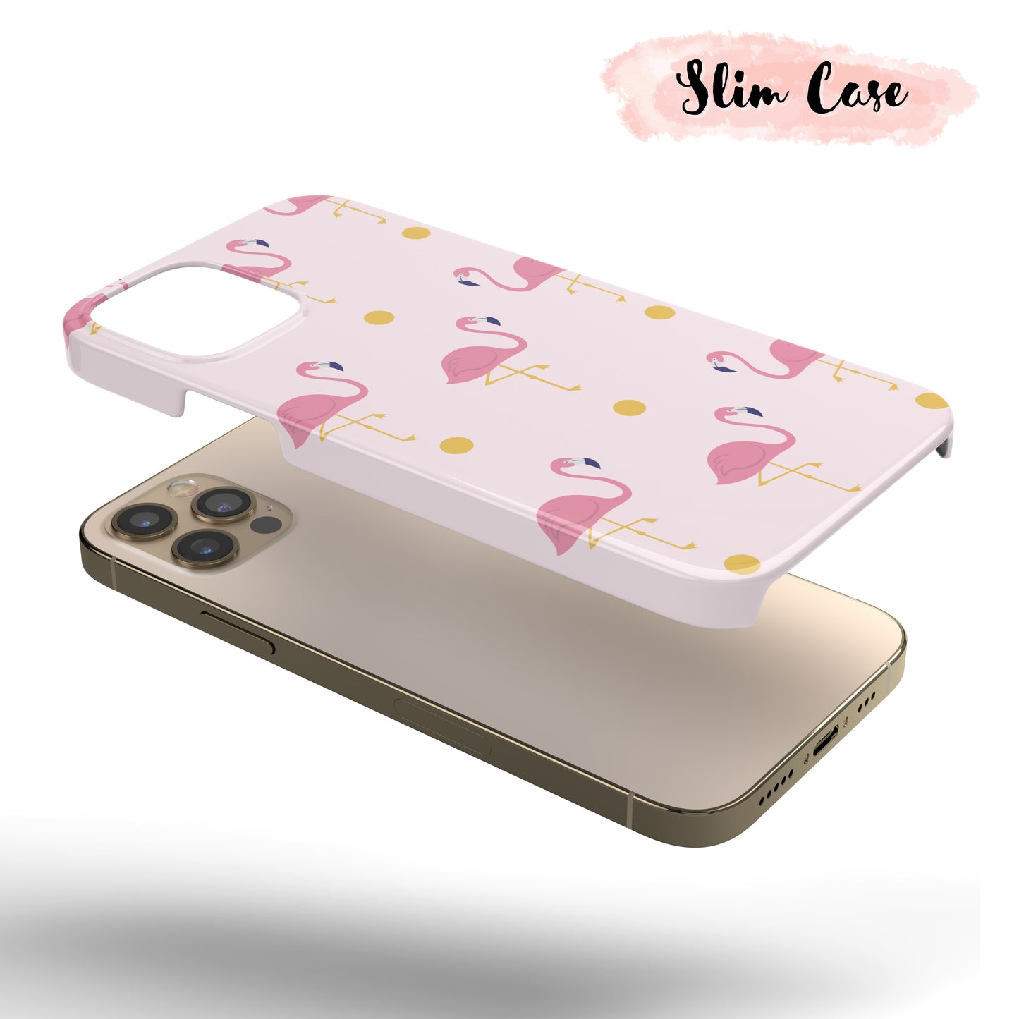 Flamingo Polka  - Tough iPhone Case