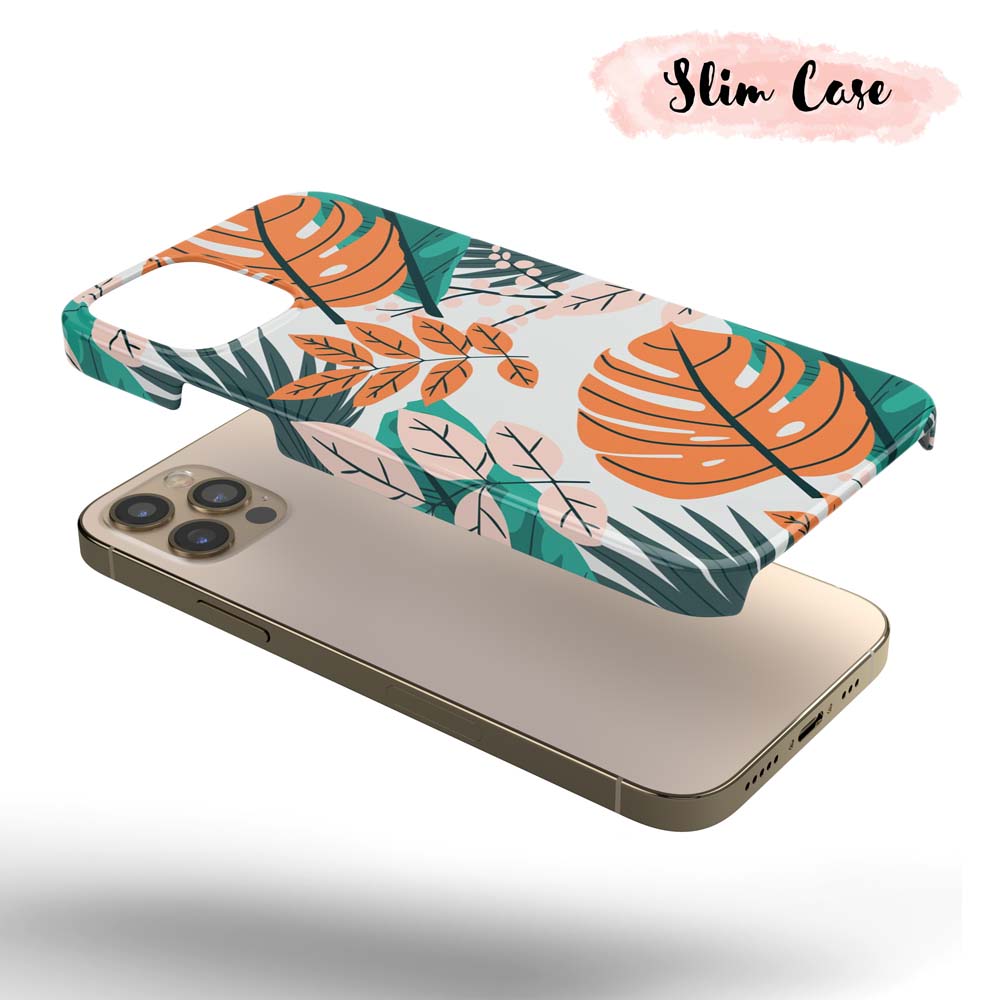 Orange Tropics - Tropical Floral iPhone Case