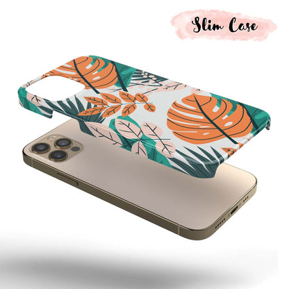Orange Tropics - Tropical Floral iPhone Case
