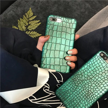 Green Crocodile Skin - In Case UK